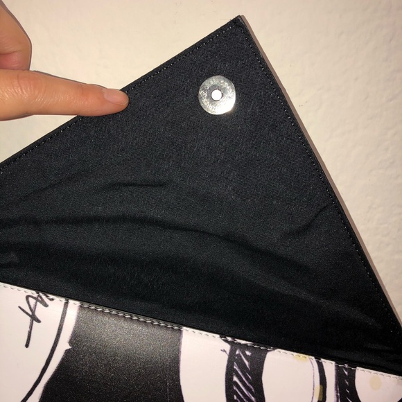 Asos Asymmetrical Graffiti-Style Envelope Clutch - Picture 7 of 16